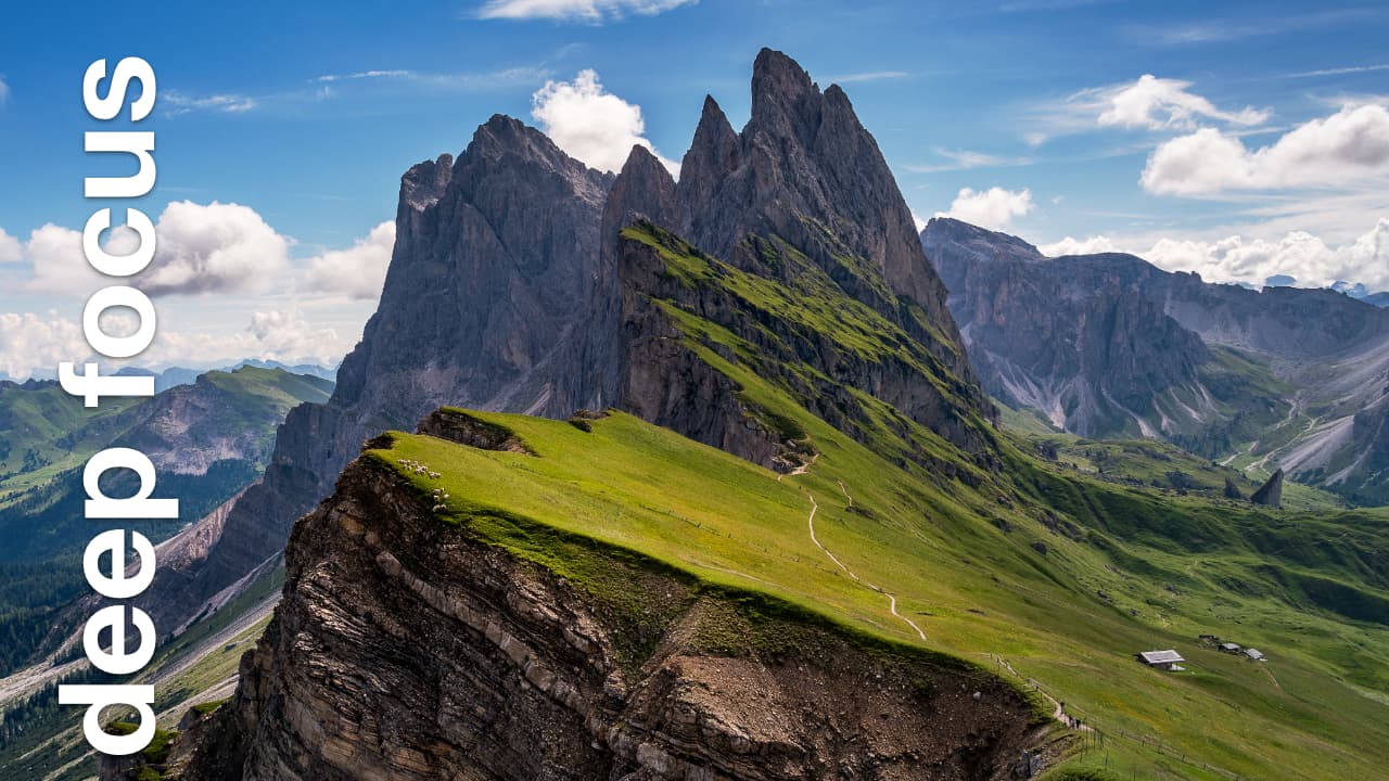 In the Dolomite mountains: 